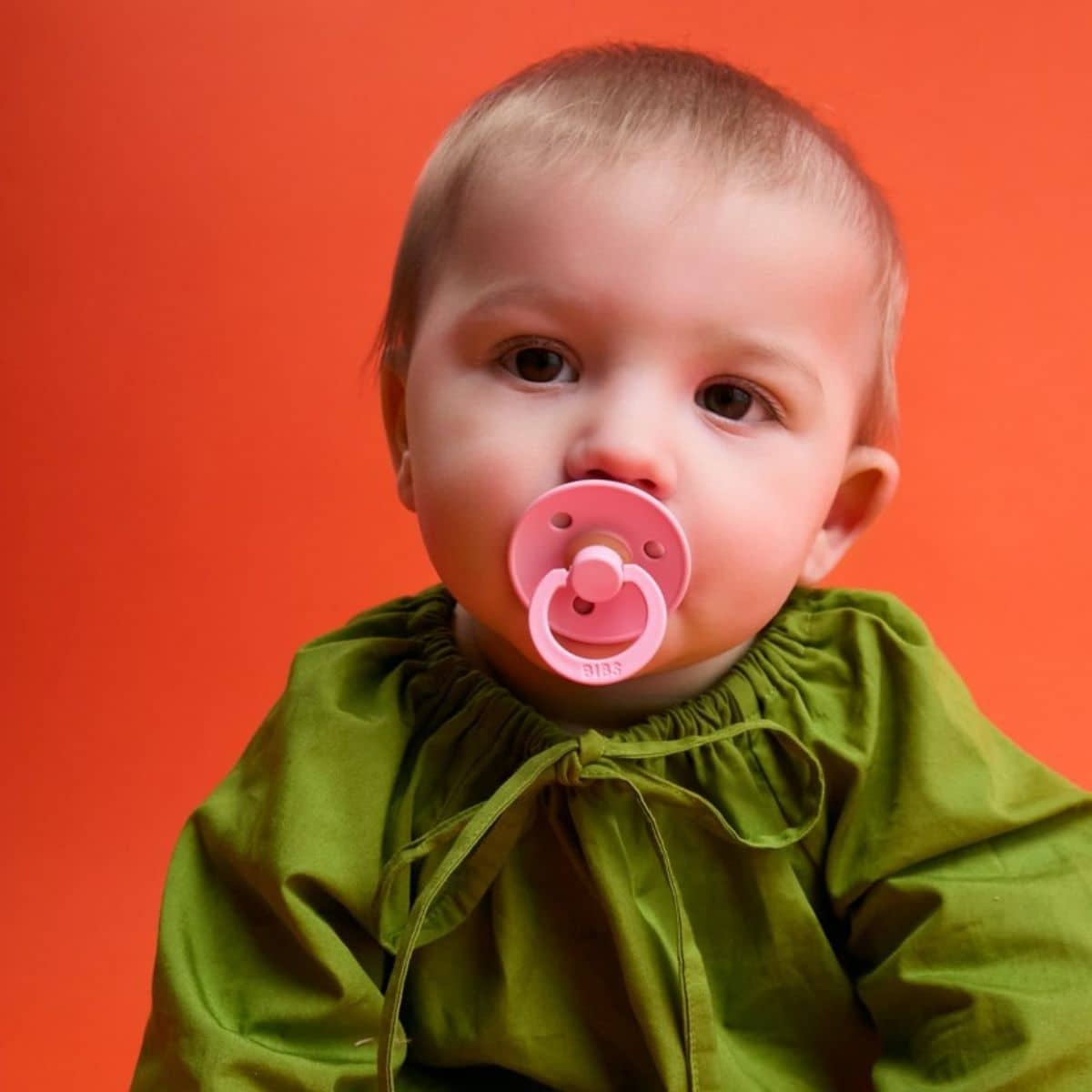 BIBS Colour Dummies - Round - Baby Pink