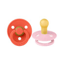 BIBS Colour Dummies - Round - Baby Pink Tango