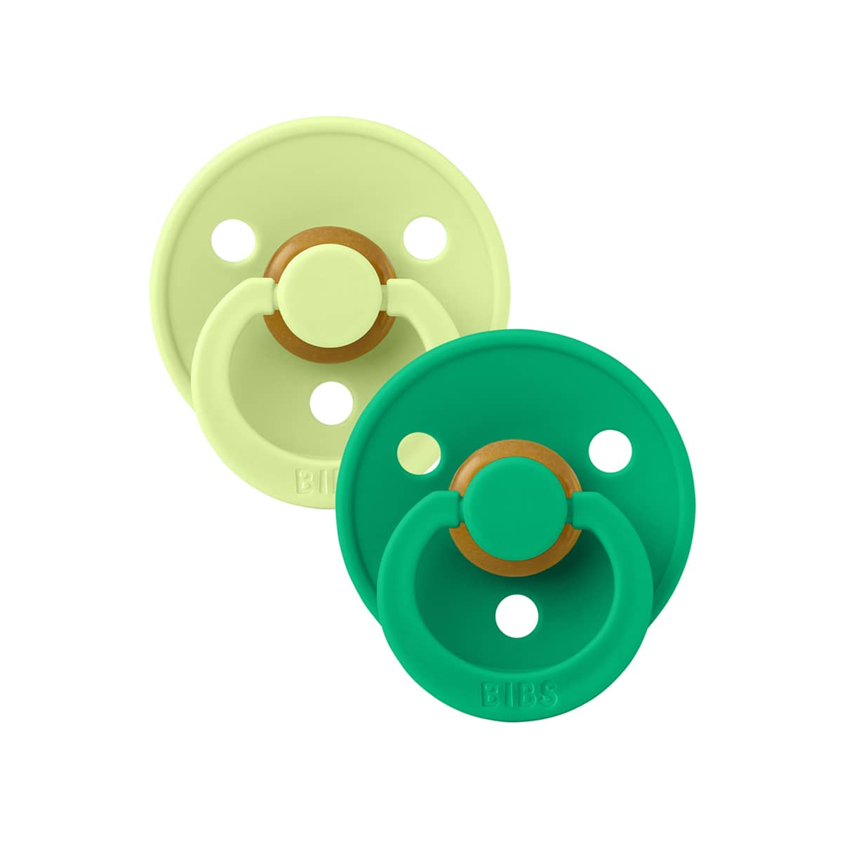 BIBS Colour Dummies - Round | Latex - Matcha and Cactus