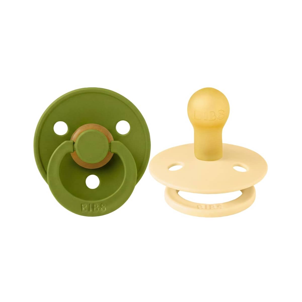 BIBS Colour Dummies - Round - Wasabi Pale Butter
