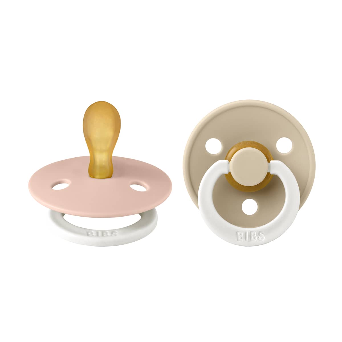 BIBS Colour Dummies - Symmetrical | Size 1 | Latex Night - Blush Vanilla