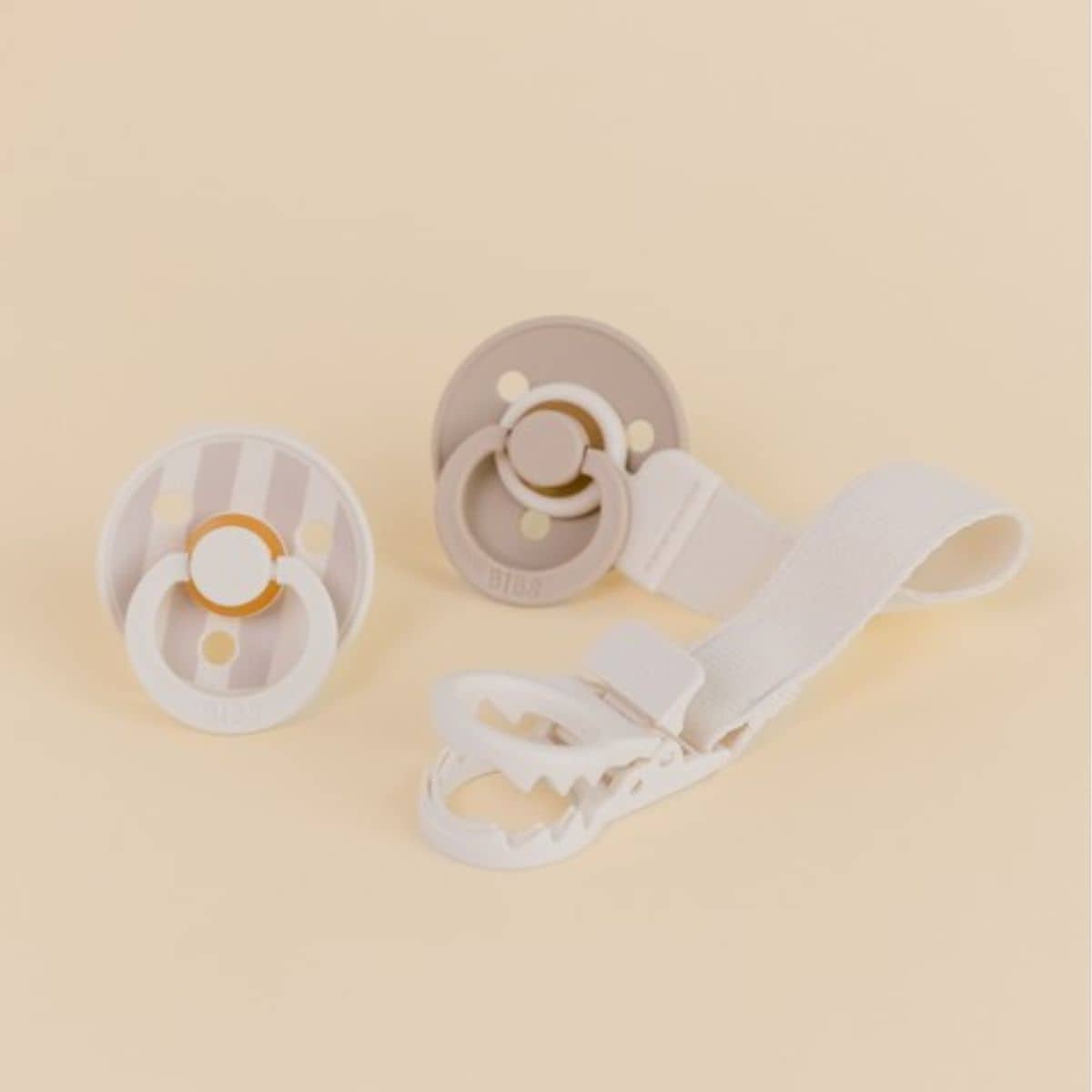 BIBS Colour Dummy + Loop Gift Set - Ivory