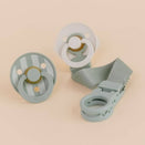 BIBS Colour Dummy + Loop Gift Set - Sage