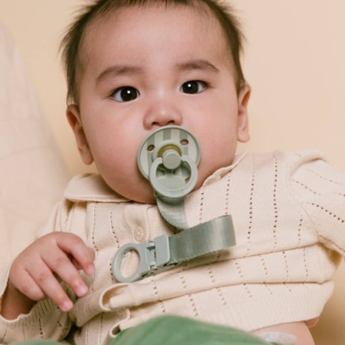 BIBS Colour Dummy + Loop Gift Set - Sage