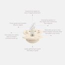 BIBS Infinity Dummies - Anatomical Silicone - Ivory/Sage