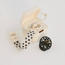 BIBS Pacifier Clip Loop - Polka Ivory/Black