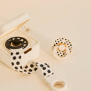 BIBS Pacifier Clip Loop - Polka Ivory/Black
