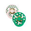 BIBS Polka Studio Colour Dummies - Round - Petal and Cactus