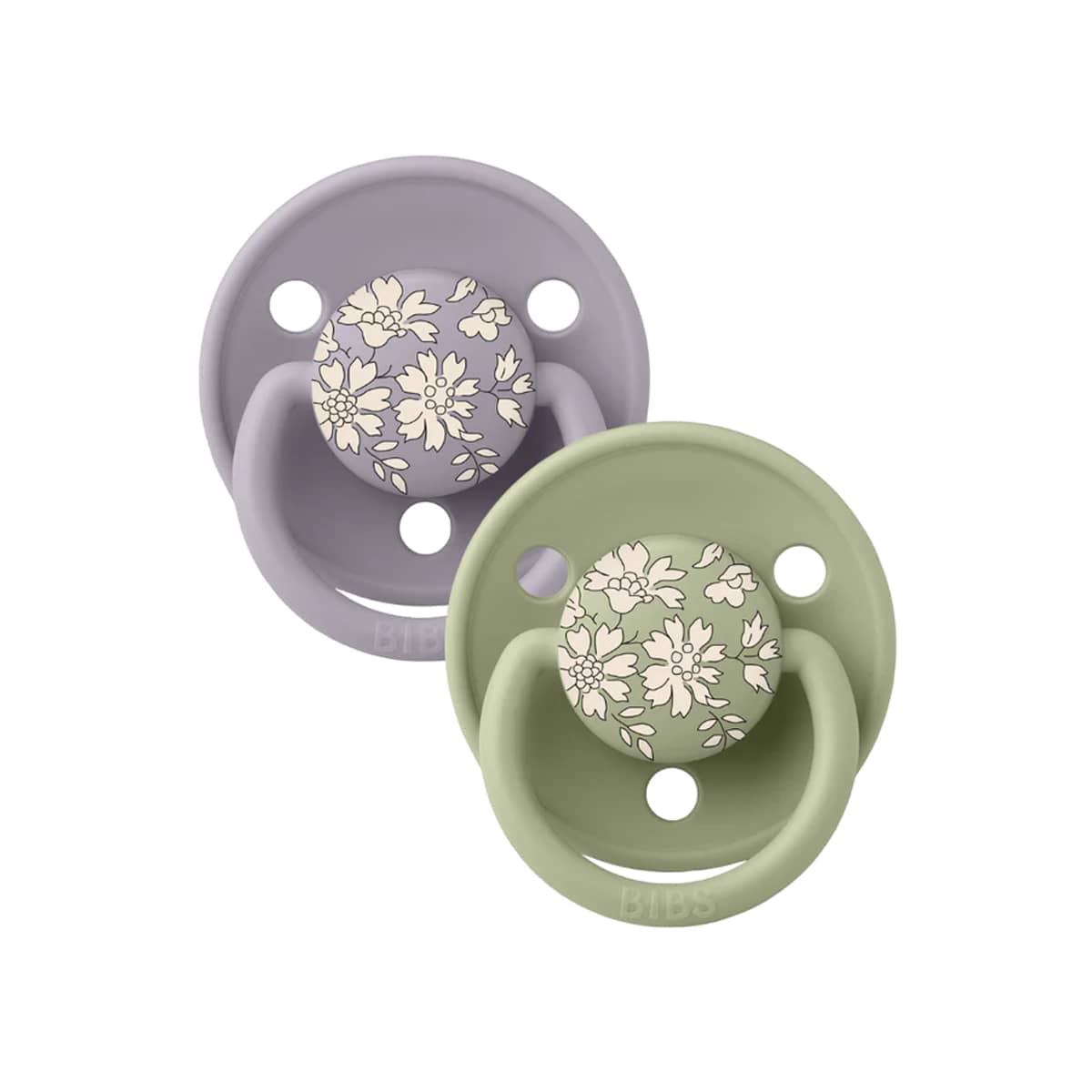 BIBS Liberty De Lux Dummies - Round | One Size | Silicone - Capel/Sage