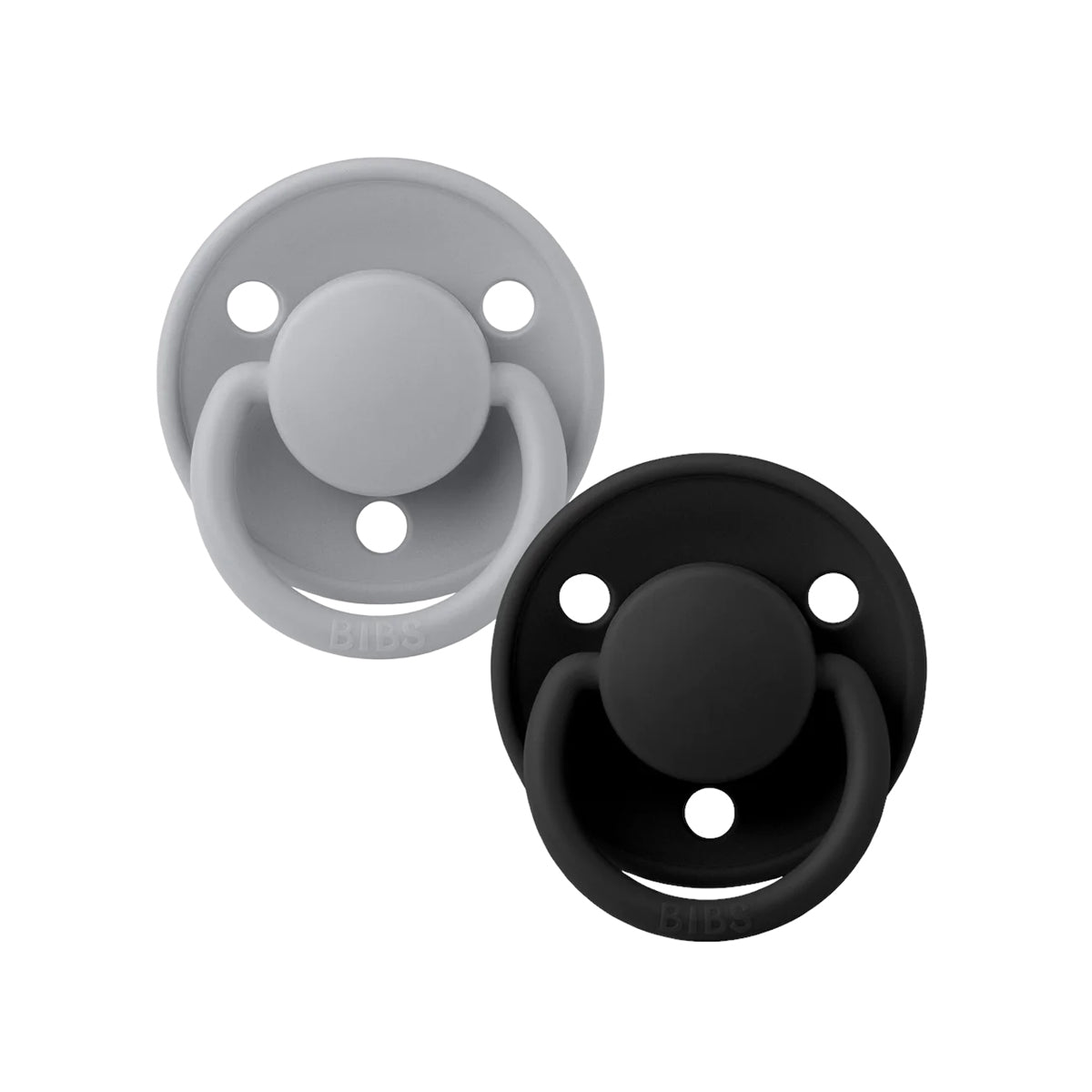 BIBS De Lux Dummies - Round | One Size | Silicone