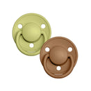 BIBS De Lux Dummies - Round | One Size | Silicone - Meadow Earth