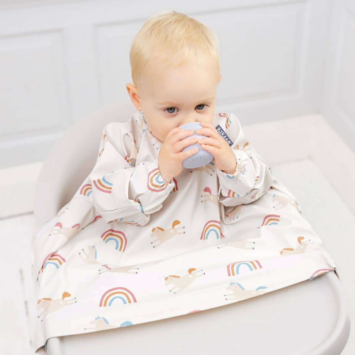 BIBaDO Baby Coverall Bib - Long Sleeve - Fairytale Foodies