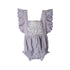 Babu Organic Muslin Embroidered Bodysuit - Evelyn - Mixed Berry