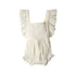 Babu Organic Muslin Embroidered Bodysuit - Everlyn - Vanilla
