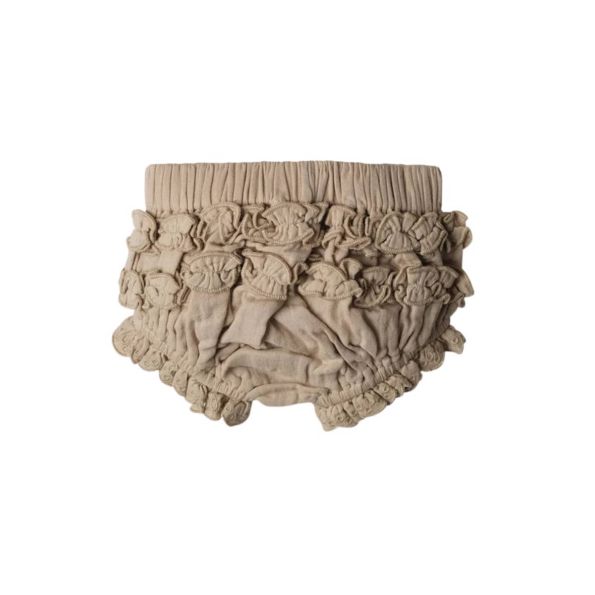 Babu Organic Muslin Ruffle Bloomers - Evelyn - Oat