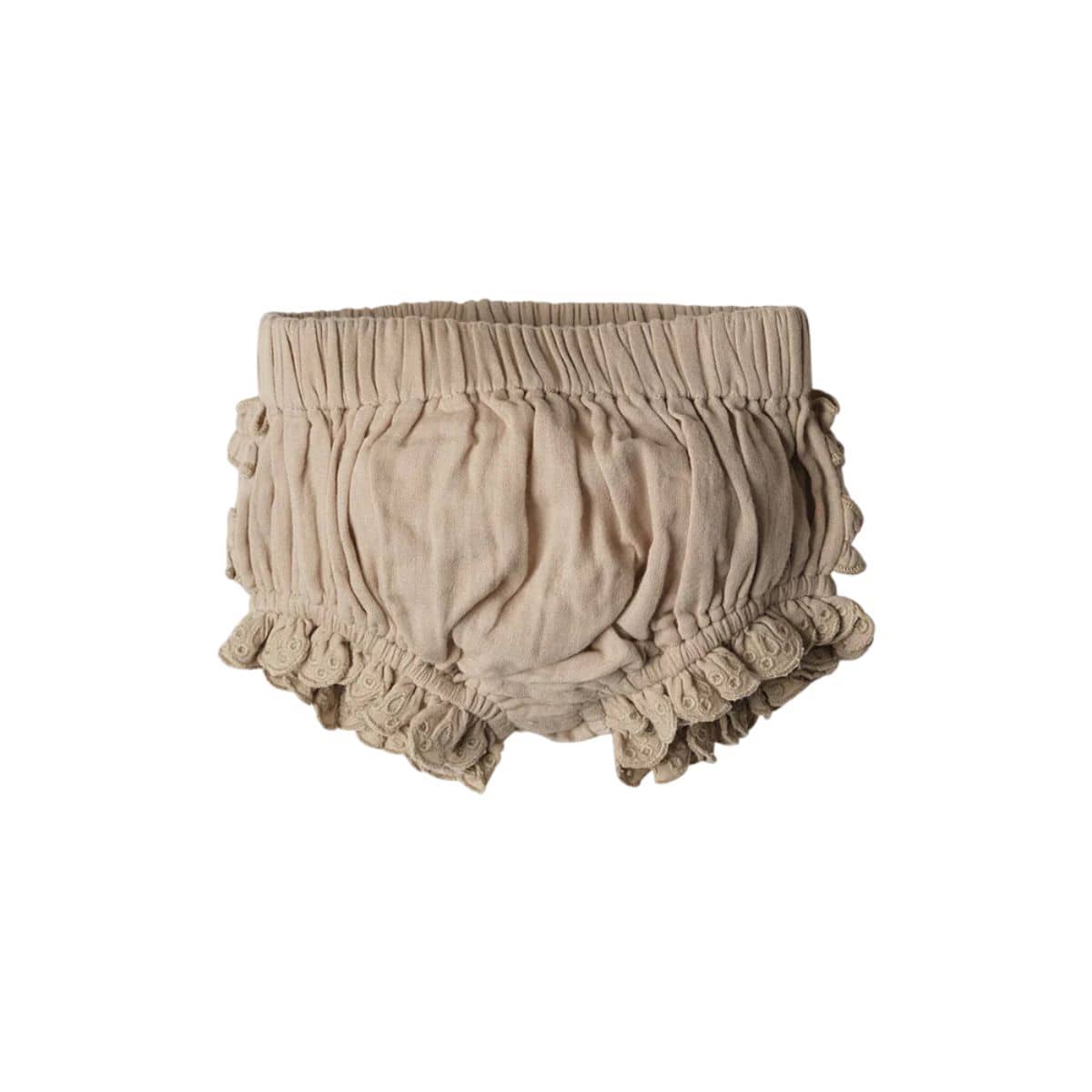 Babu Organic Muslin Ruffle Bloomers - Evelyn - Oat