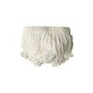 Babu Organic Muslin Ruffle Bloomers - Evelyn - Vanilla