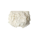 Babu Organic Muslin Ruffle Bloomers - Evelyn - Vanilla