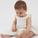 Babu Organic Muslin Sleeveless Dress - Mia - Vanilla