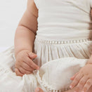 Babu Organic Muslin Sleeveless Dress - Mia - Vanilla