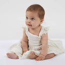 Babu Organic Muslin Sleeveless Dress - Mia - Vanilla