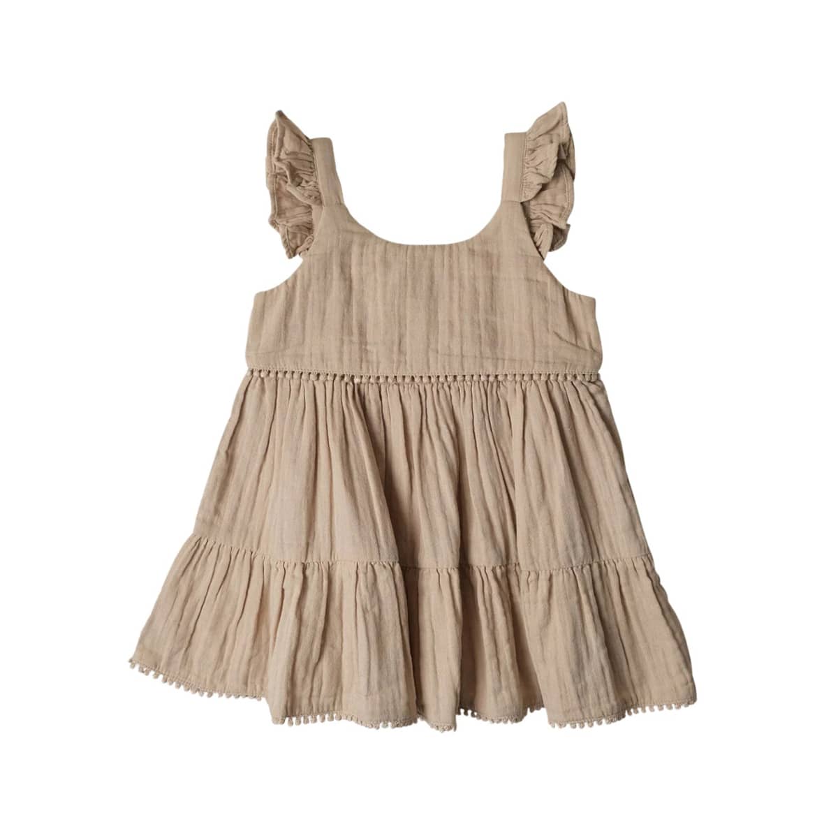 Babu Organic Muslin Sleeveless Dress - Mia - Oat