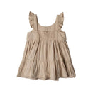 Babu Organic Muslin Sleeveless Dress - Mia - Oat