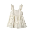 Babu Organic Muslin Sleeveless Dress - Mia - Vanilla