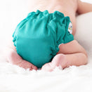 Baby BeeHinds Newborn AIO Cloth Nappy - Marine Green