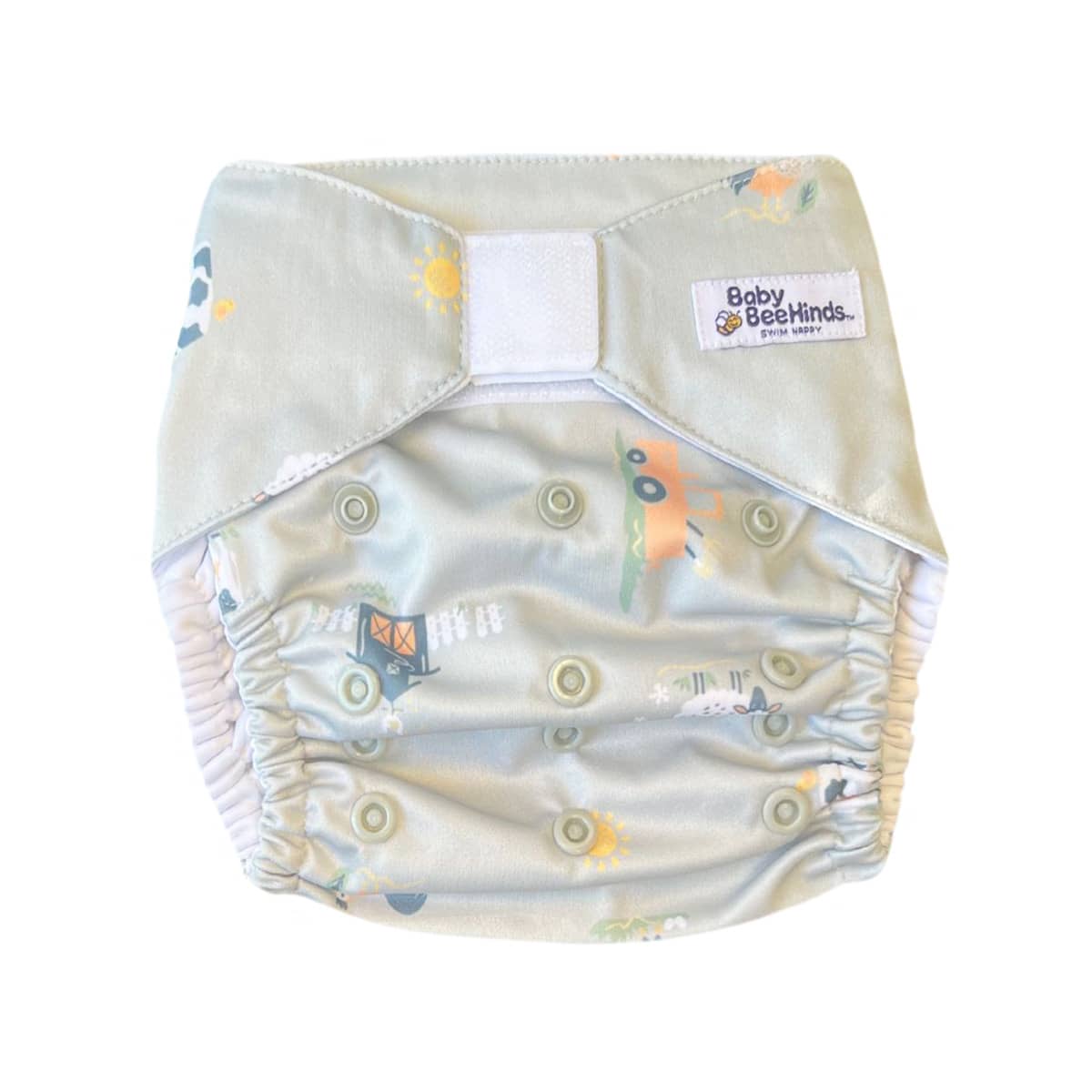 Baby BeeHinds Swim Nappy - Farm Days