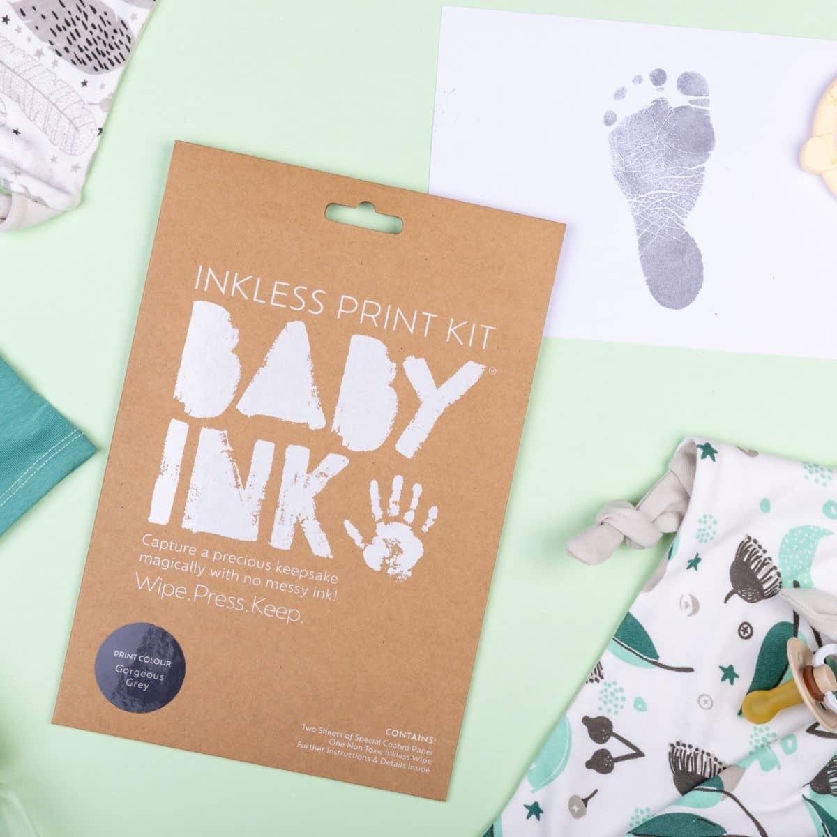 Baby Ink Inkless Print Kit - Gorgeous Grey