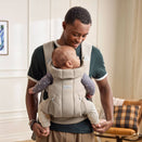 BabyBjorn Baby Carrier Hold - Sand Grey Brushed Woven