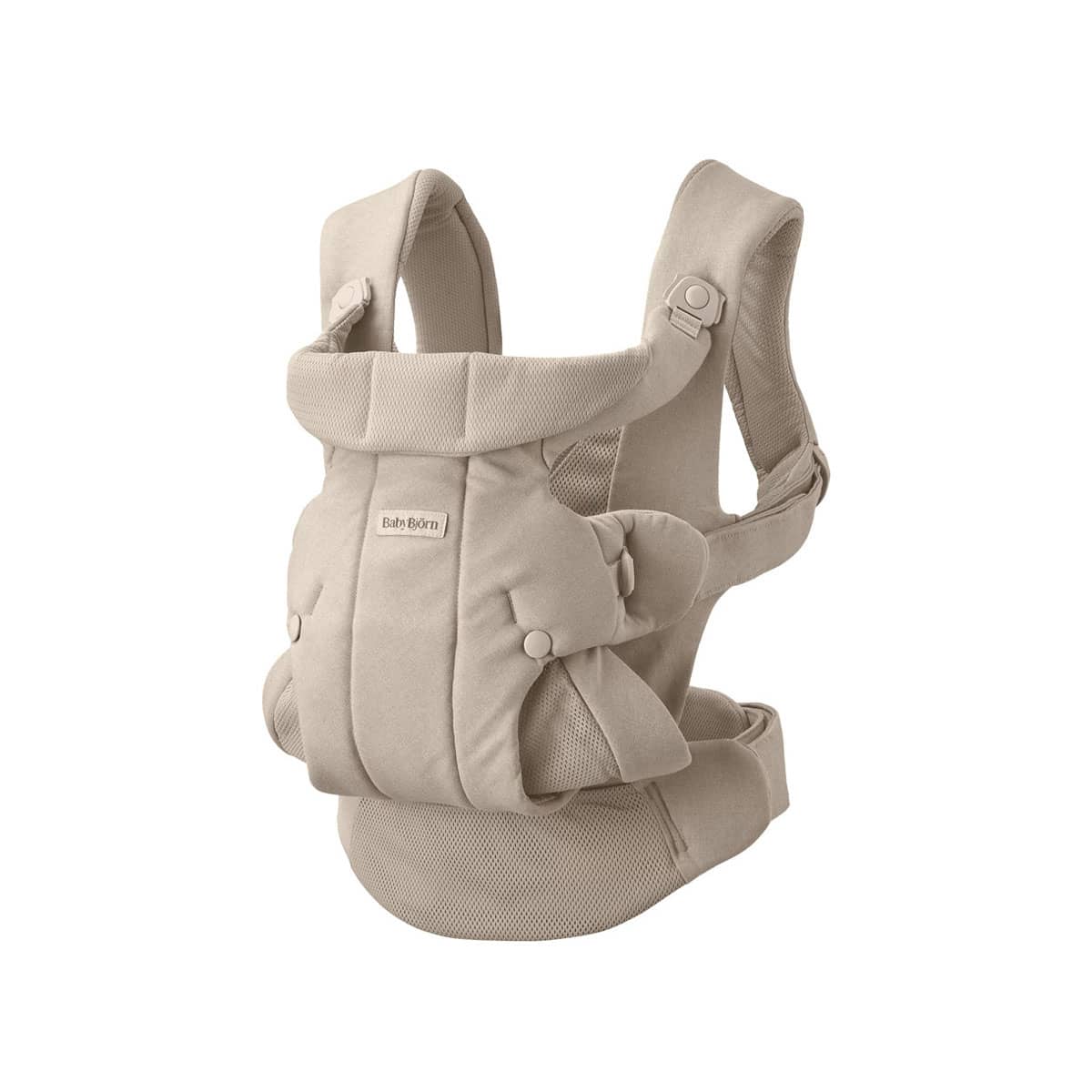 BabyBjorn Baby Carrier Hold - Sand Grey Brushed Woven