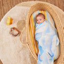 Banabae Bamboo / Organic Cotton Swaddle - Head in the Clouds