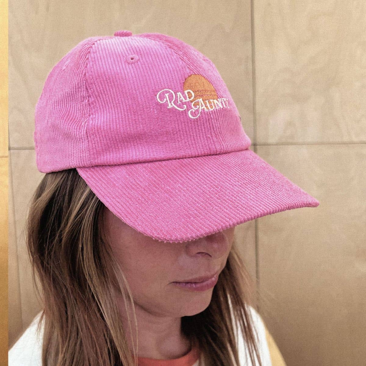 Banabae Organic Cord Pink Baseball Cap - Rad Aunty