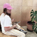 Banabae Organic Cord Pink Baseball Cap - Rad Aunty