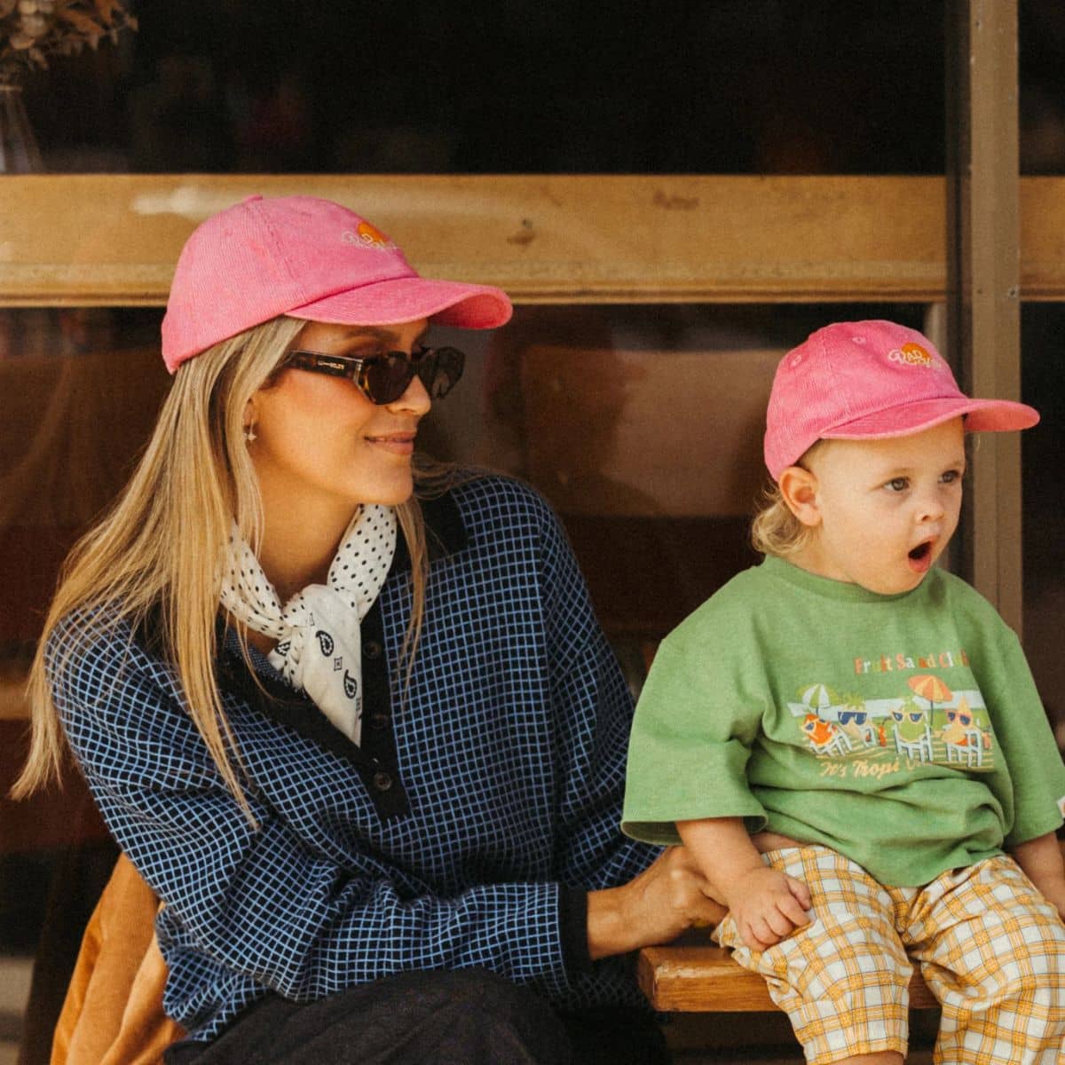 Banabae Organic Cord Pink Baseball Cap - Rad Mama