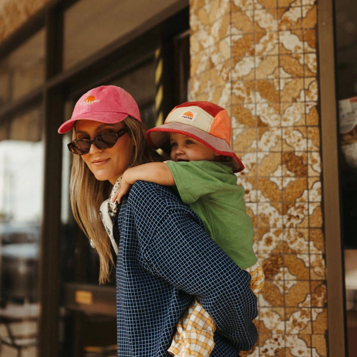 Banabae Organic Cord Pink Baseball Cap - Rad Mama