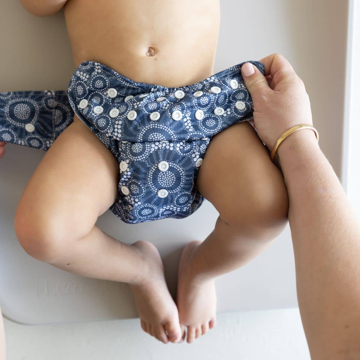 Bare and Boho Flexi Cover Nappy 2.0 - One Size - Jellyfish Tide