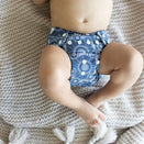 Bare and Boho Soft Cover Nappy 2.0 - Newborn - Jellyfish Tide