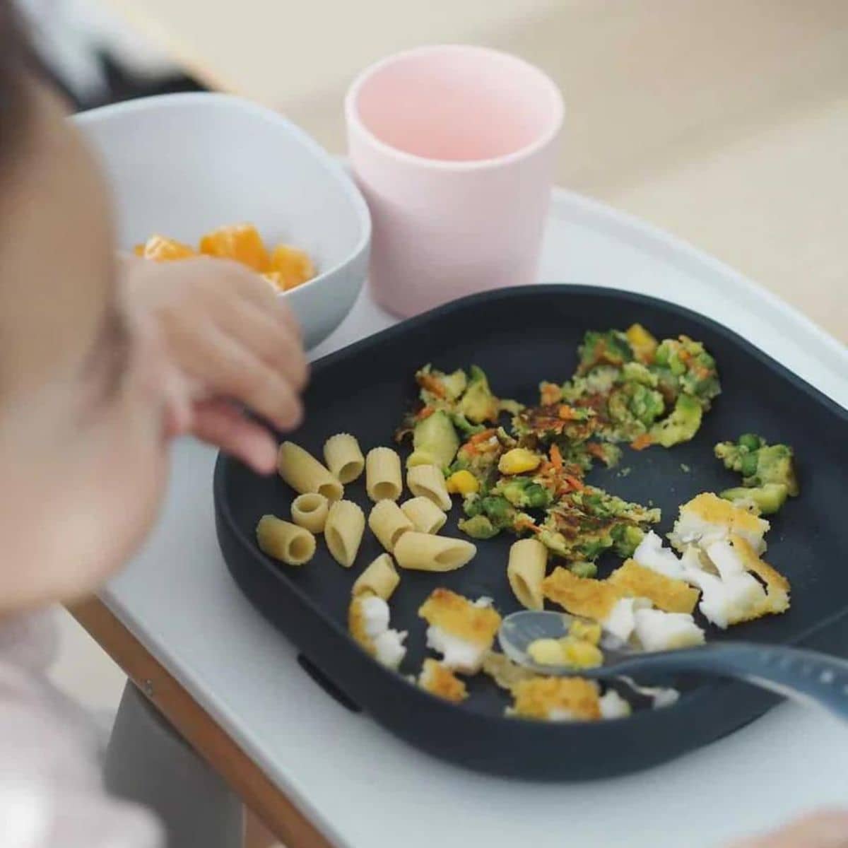 Beaba Silicone Suction Meal Set - Night Blue