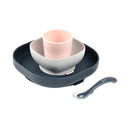 Beaba Silicone Suction Meal Set - Night Blue