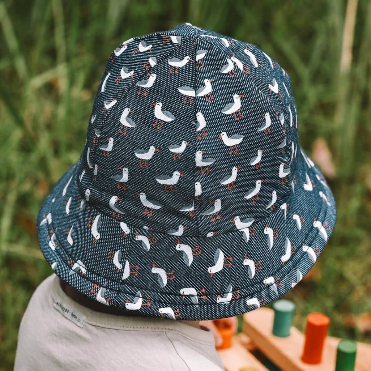 Bedhead Baby Bucket Hat with Strap - Limited Edition - Gulls
