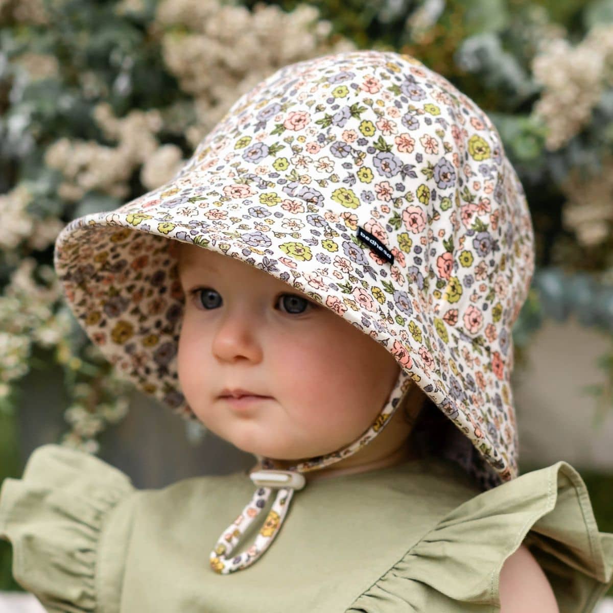 Bedhead Baby Bucket Hat with Strap - Limited Edition - Floret