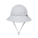 Bedhead Baby Bucket Hat with Strap - Limited Edition - Grey Marle Stripe
