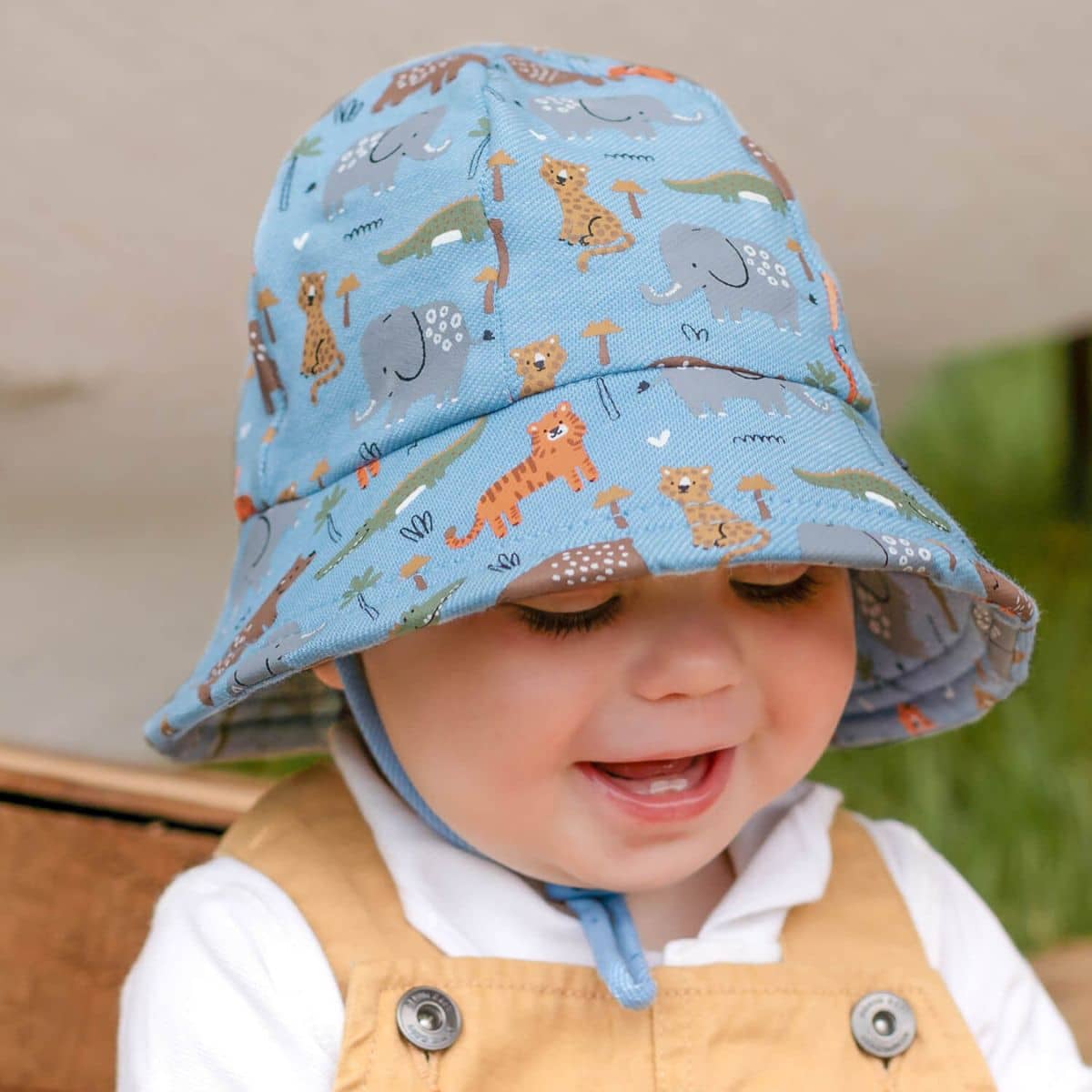 Bedhead Baby Bucket Hat with Strap - Limited Edition - Safari