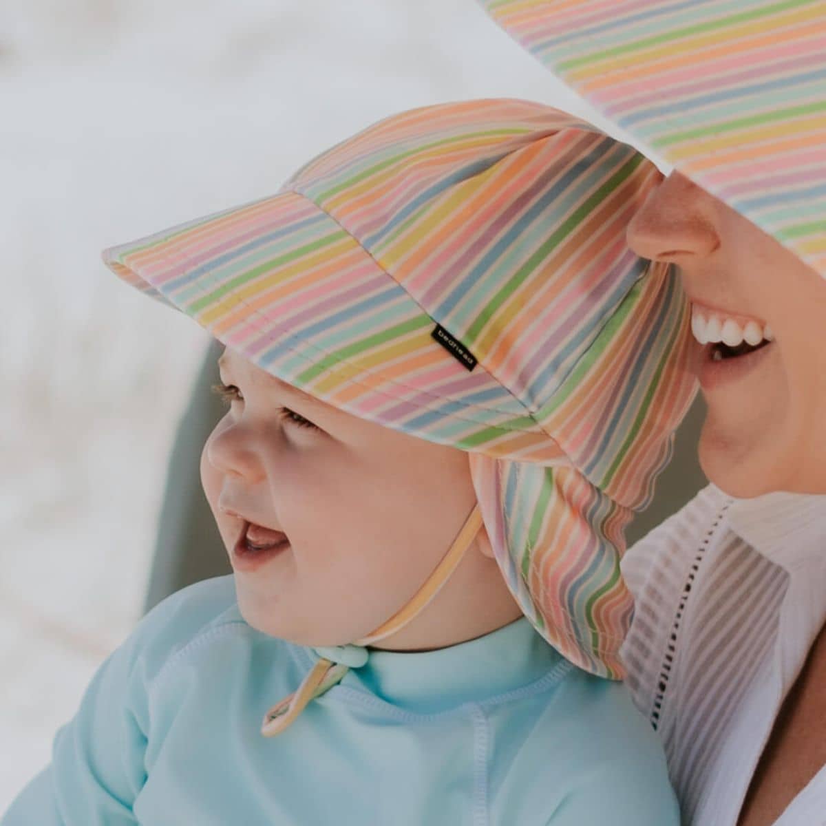 Bedhead Legionnaire Swim Hat with Strap - Rainbow