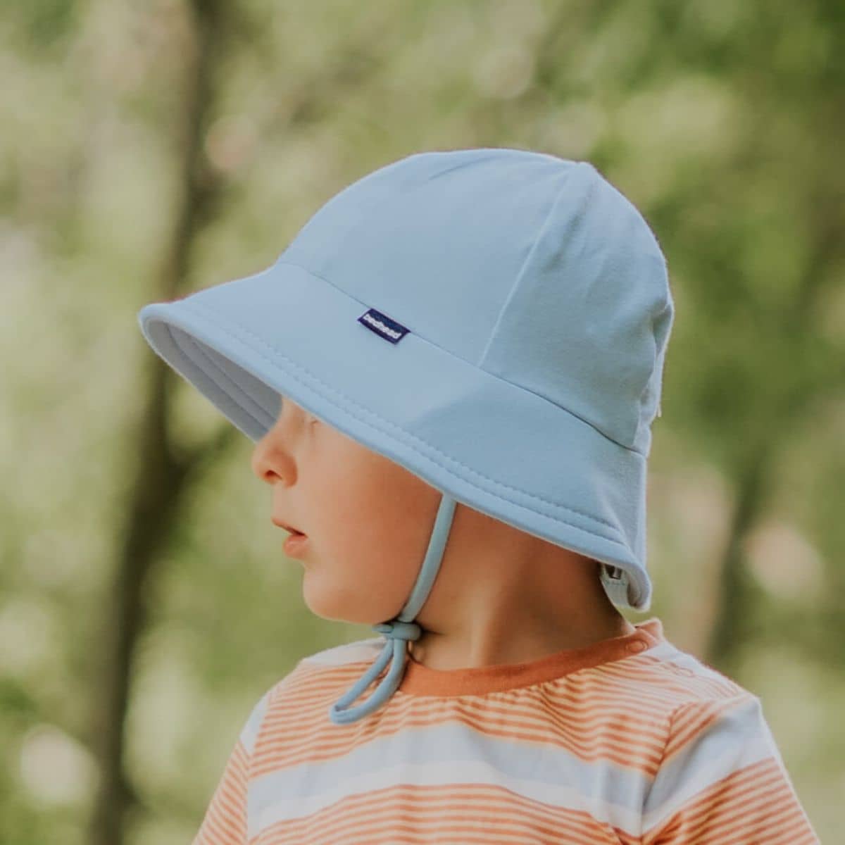 Bedhead Baby Bucket Hat with Strap - Chambray