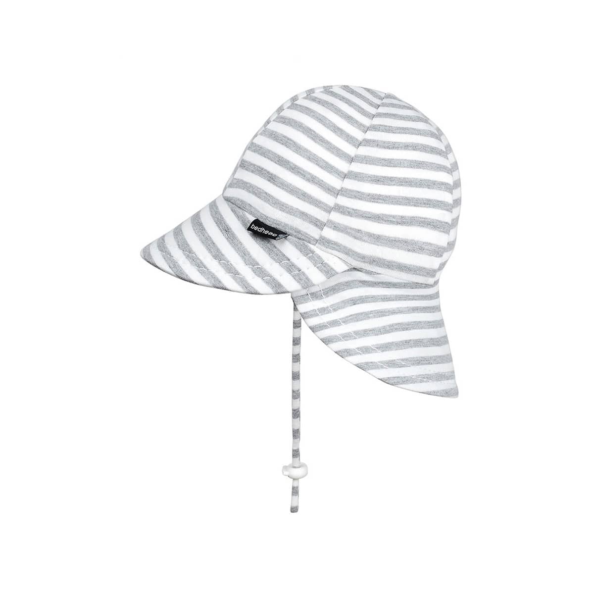 Bedhead Legionnaire Hat with Strap - Limited Edition - Grey Marle Stripe