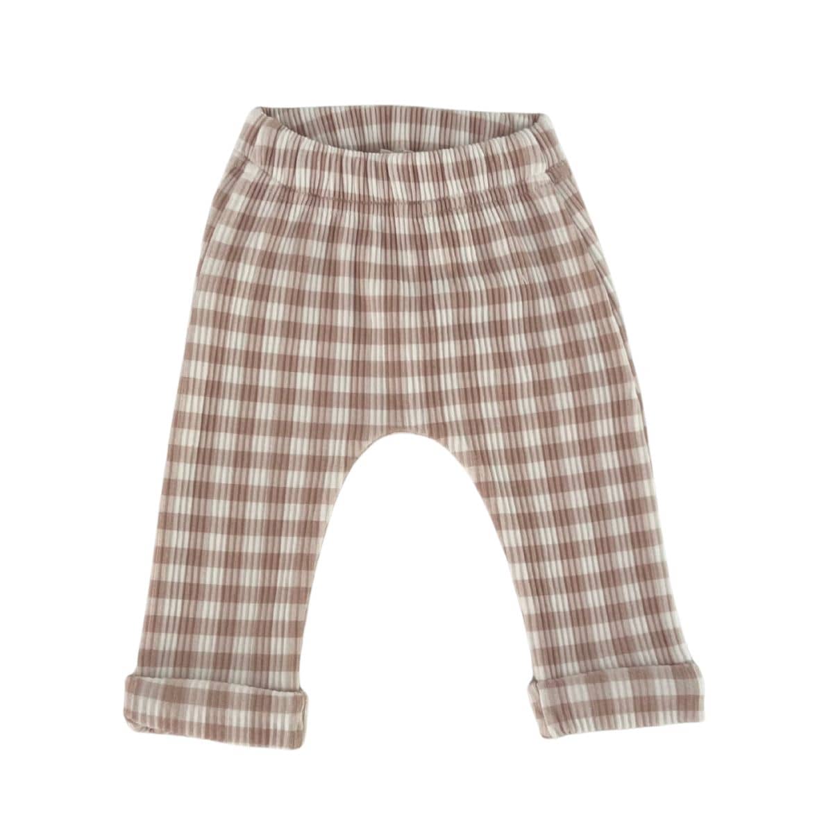 Bencer & Hazelnut Baby Leggings - Gingham